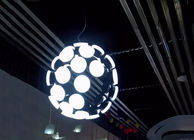 อลูมิเนียมอะคริลิโมเดิร์นไฟ LED โคมไฟโคมไฟทรงกลมสมบูรณ์สำหรับห้องนั่งเล่น