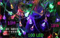 100 หลอดไฟ 18 วัตต์ LED กลางแจ้ง String ไฟวอร์มสีขาว, LED ลูกโลก String ไฟ