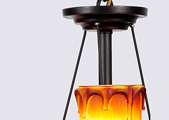 3 ไฟบอร์โดคลาสสิก Wrought Iron Chandelier, ห้องรับประทานอาหารโคมไฟระย้าโคมไฟ