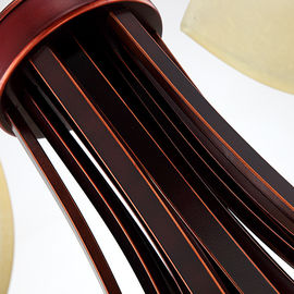 6Heads Shade สมัยใหม่และแบบดั้งเดิม Wrought Iron Chandelier ครีมสำหรับห้องนั่งเล่น