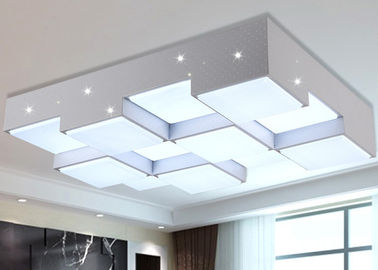 บ้านสีขาวเหล็กไฟเพดาน 64W LED Iron Chandelier