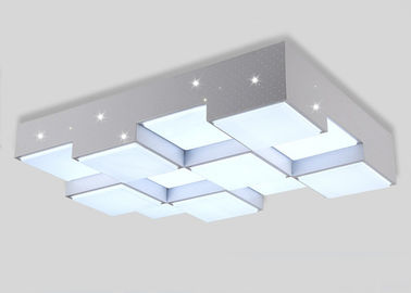 บ้านสีขาวเหล็กไฟเพดาน 64W LED Iron Chandelier