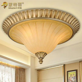 กระจกเหล็กดัดเพดาน Fixture Chandelier / เรซิ่นโคมไฟเพดาน