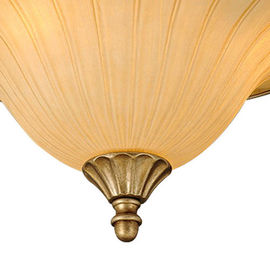 กระจกเหล็กดัดเพดาน Fixture Chandelier / เรซิ่นโคมไฟเพดาน