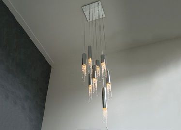 หรูหราโคมระย้าคริสตัลแสง LED โคมไฟสำหรับวิลล่า