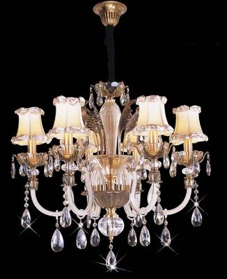 สูง 18 ลูเมนไฟ 1050 x 820mm โคมระย้าคริสตัลโคมไฟ / อาคารพาณิชย์ไฟ LED โคมไฟจี้
