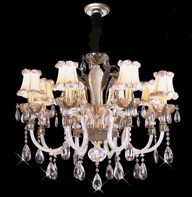 สูง 18 ลูเมนไฟ 1050 x 820mm โคมระย้าคริสตัลโคมไฟ / อาคารพาณิชย์ไฟ LED โคมไฟจี้