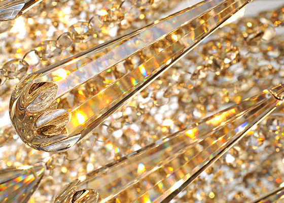 สี่เหลี่ยมผืนผ้า LED คริสตัลโคมไฟเพดานสำหรับโครงการบ้านจัดสรร, โรงแรม
