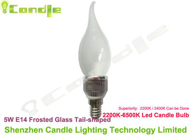 E14 โคมระย้าคริสตัล 360 เทียน LED หลอดไฟ 5W เป็นไปตามมาตรฐาน CE, อบอุ่นสีขาว