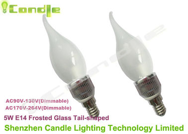 E14 โคมระย้าคริสตัล 360 เทียน LED หลอดไฟ 5W เป็นไปตามมาตรฐาน CE, อบอุ่นสีขาว