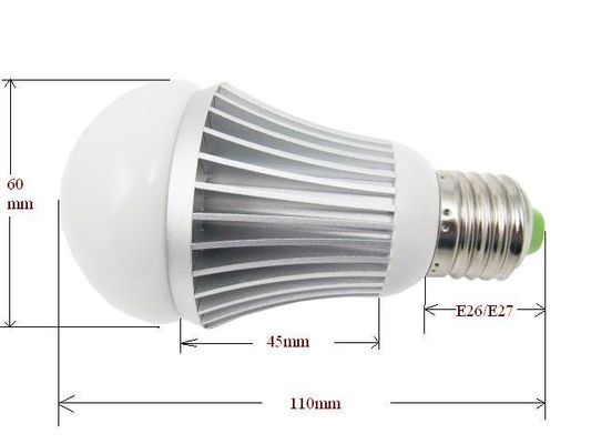 พลังงานสูง 5W E27 LED หลอดไฟลูกโลก AC85 - 265V / DC12V / DC24V เป็นไฟ LED หลอดไฟ