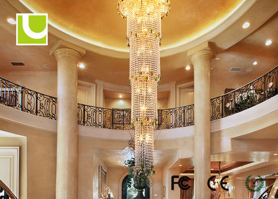 ห้องรับประทานอาหาร / โรงแรมโกลเด้น 80 LED โคมไฟระย้าและโคมไฟจี้ CE / RoHS