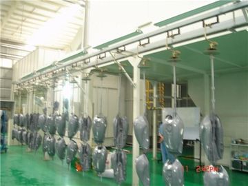 โคมไฟสเปรย์ไฟฟ้าสถิตผง Coatng สายการผลิตด้วยการปัดฝุ่นด้วยตนเองและ 3 เฟส