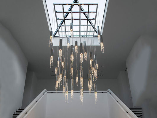 เซ็กซี่คริสตัล LED ไฟจี้, โคมไฟ LED ระบบกันสะเทือนสำหรับวิลล่าหรู