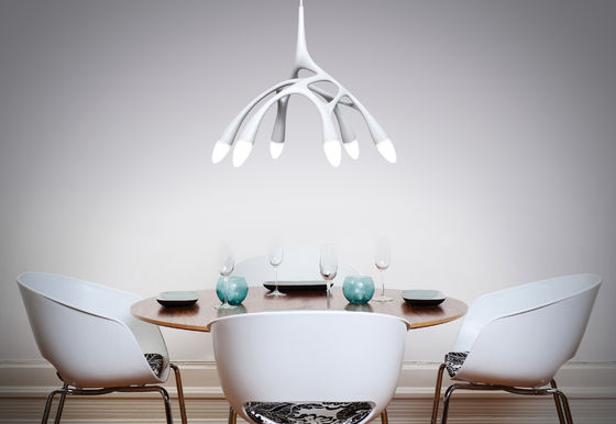 โรงแรมหรูหราสาขากระจกเพดานโคมไฟระย้าเรซิ่นตีนนก Chandelier เพดาน