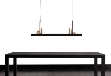 โลหะสี่เหลี่ยมจานเกาะ Led ไฟ Chandelier 8 ไฟแขวนเพดาน G4