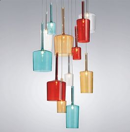 สีแฟชั่นที่ทันสมัยนำโคมไฟระย้า, ขวดแก้วโคมไฟจี้ G9