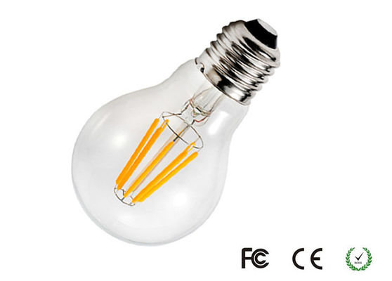 220V Ra 85 ไฟ LED 6W ใยหลอดไฟหรี่ LED ลูกโลกหลอดไฟ 60 * 110mm