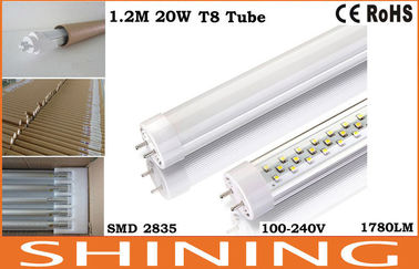 120 T8 หลอดไฟ LED 20watt 1780Lm เพื่อให้ความสว่างในร่ม