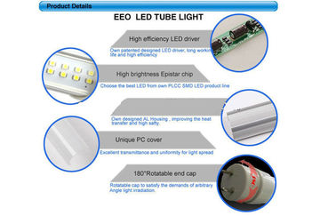 120 T8 หลอดไฟ LED 20watt 1780Lm เพื่อให้ความสว่างในร่ม