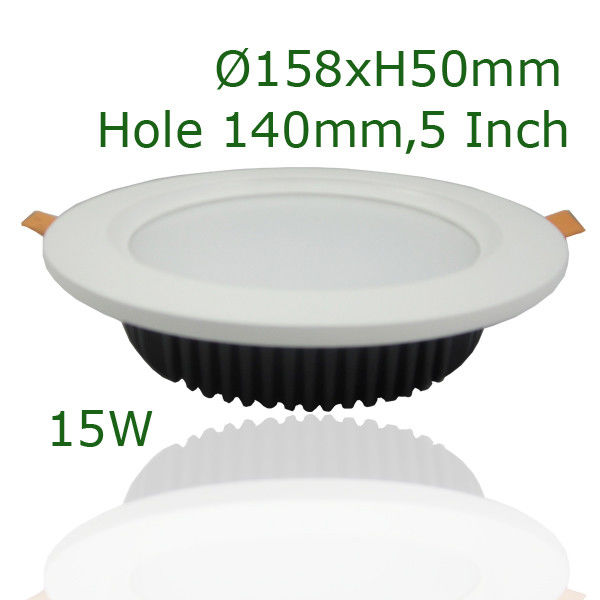 5 นิ้วโคมไฟ LED Down Light / โคม 5 นิ้ว LED Down Light 15 วัตต์ 6000K สำหรับแสงเชิงพาณิชย์
