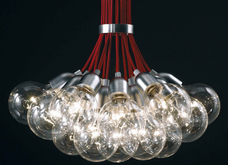 อลูมิเนียมกระจกบอล Chandelier 19 หัวไฟ E27 สำหรับการตกแต่งห้อง